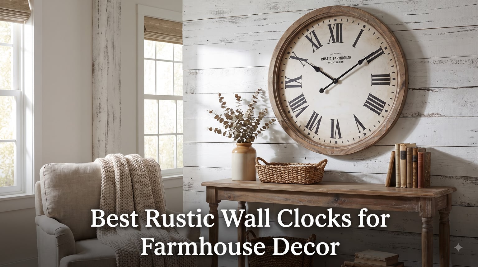 Best Rustic Wall Clocks for Farmhouse Decor