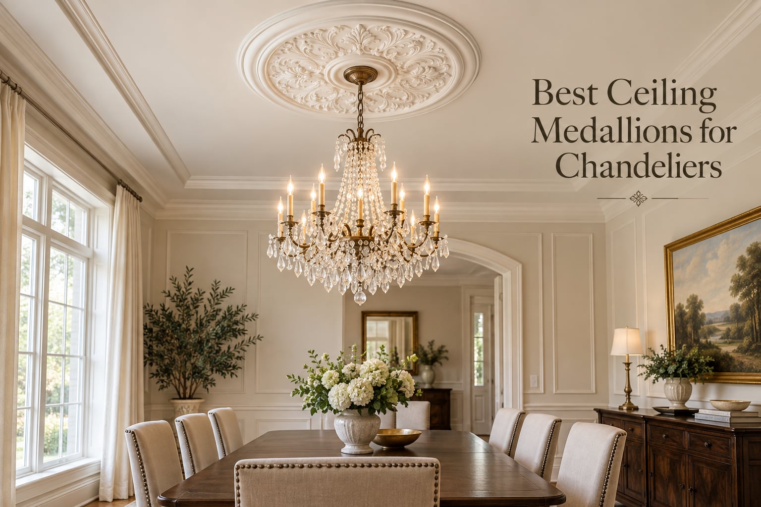 Best Ceiling Medallions for Chandeliers