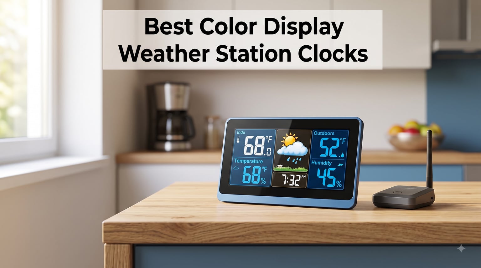 Best Color Display Weather Station Clocks
