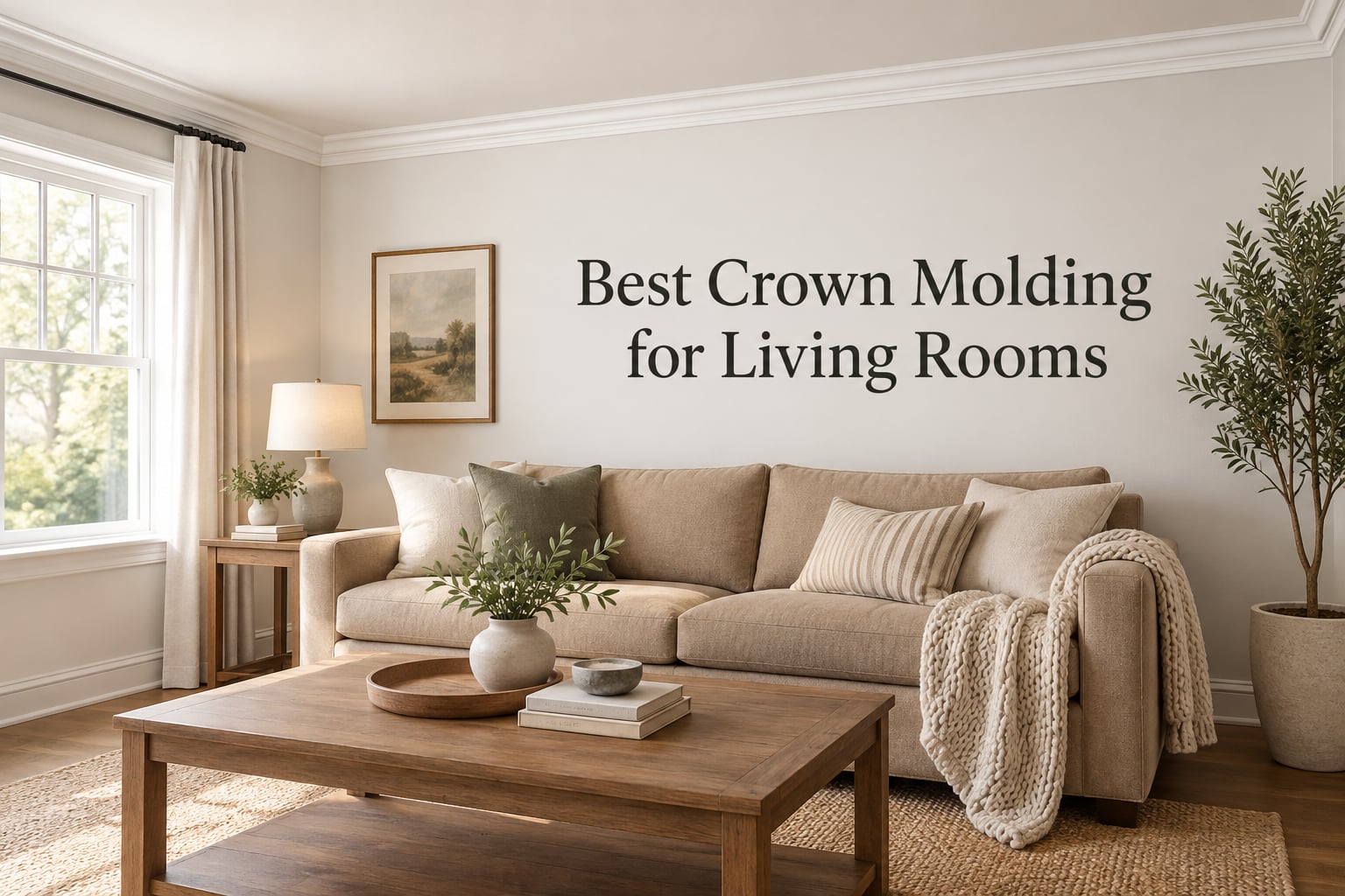 Best Crown Molding for Living Rooms