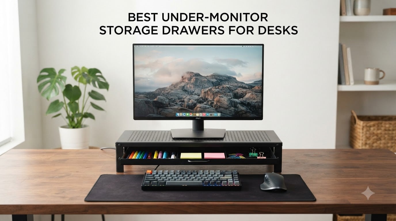Best Under-Monitor Storage Drawers for Desks