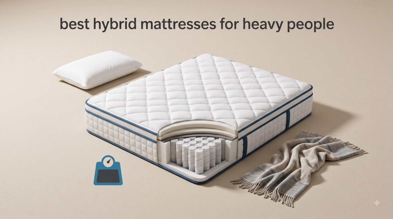 best hybrid mattresses for heavy people