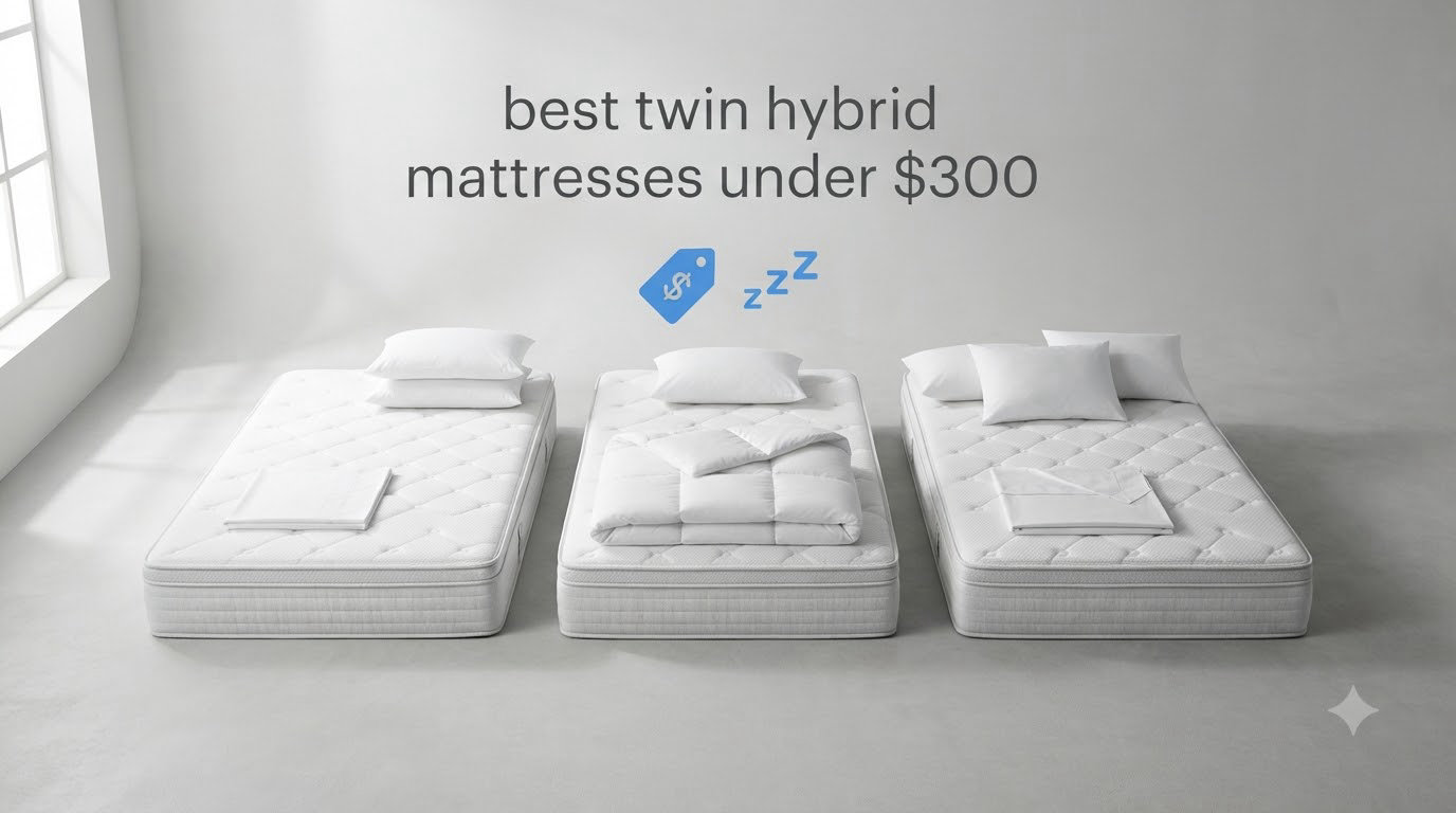 best twin hybrid mattresses under $300