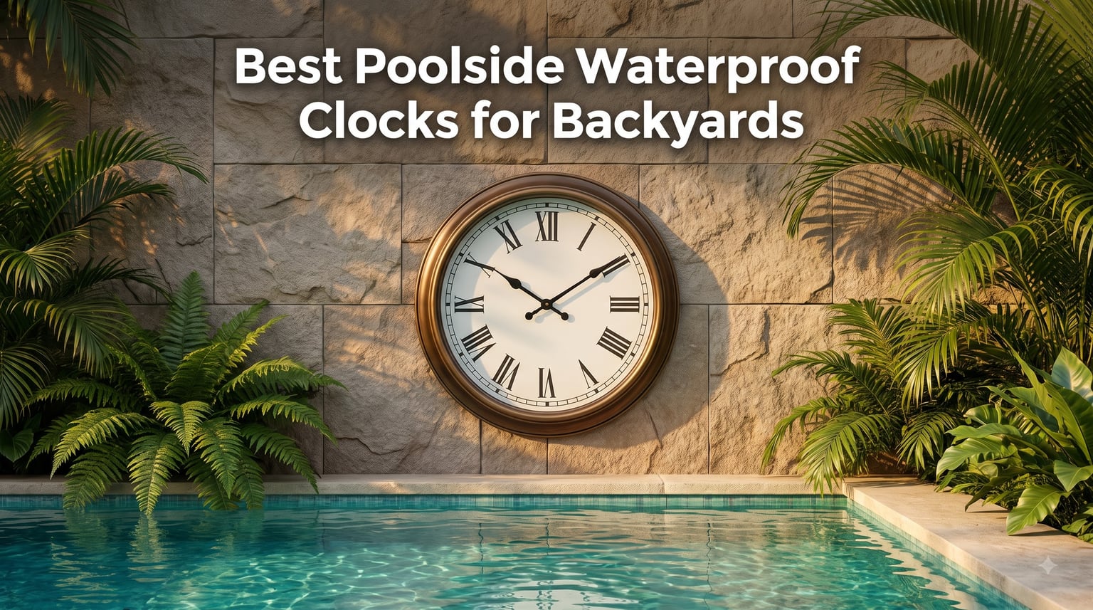 Best Poolside Waterproof Clocks for Backyards
