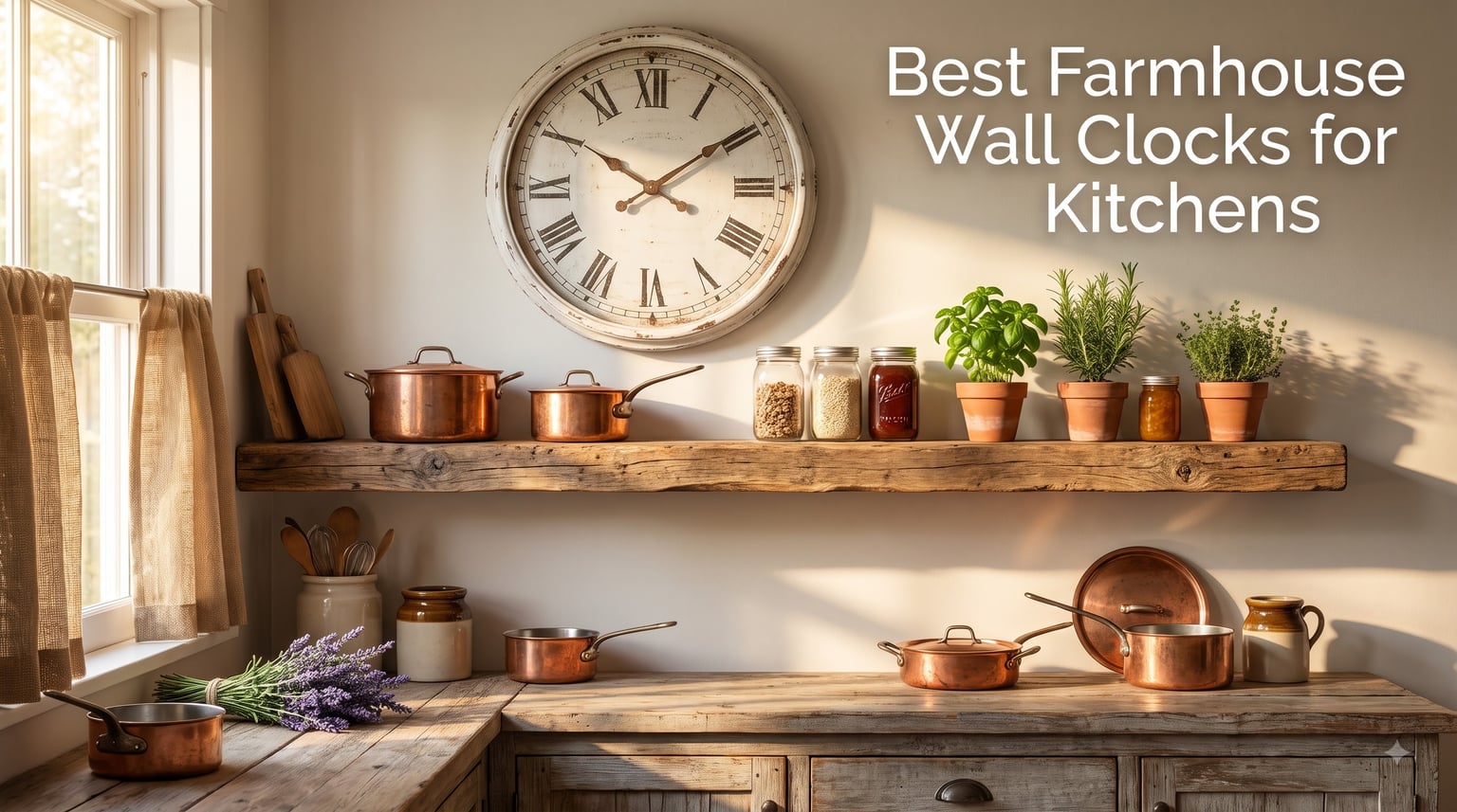 Best Farmhouse Wall Clocks for Kitchens