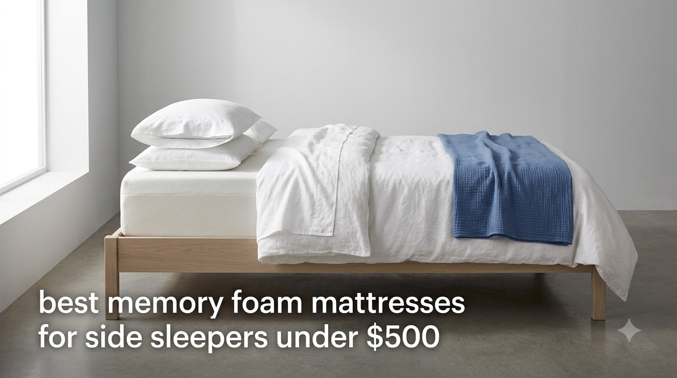 best memory foam mattresses for side sleepers under $500