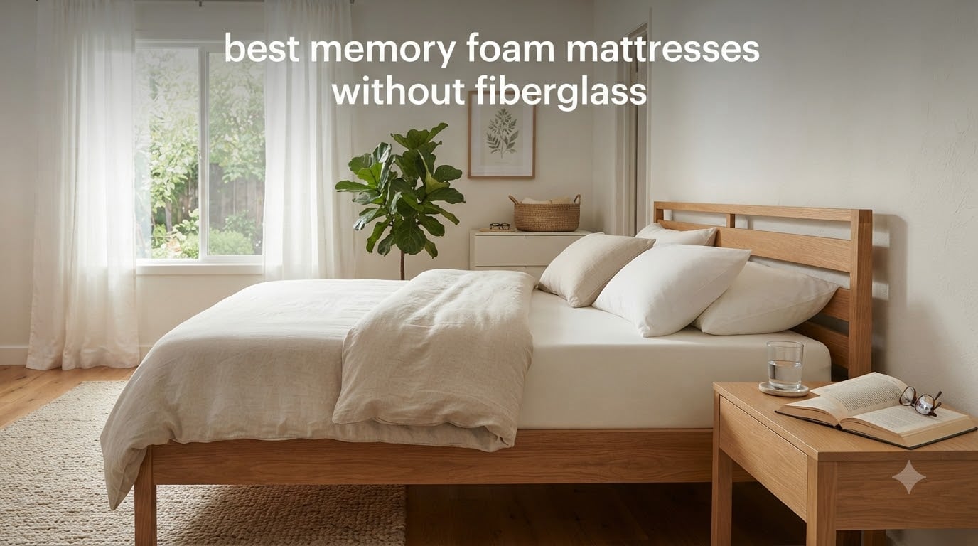 best memory foam mattresses without fiberglass