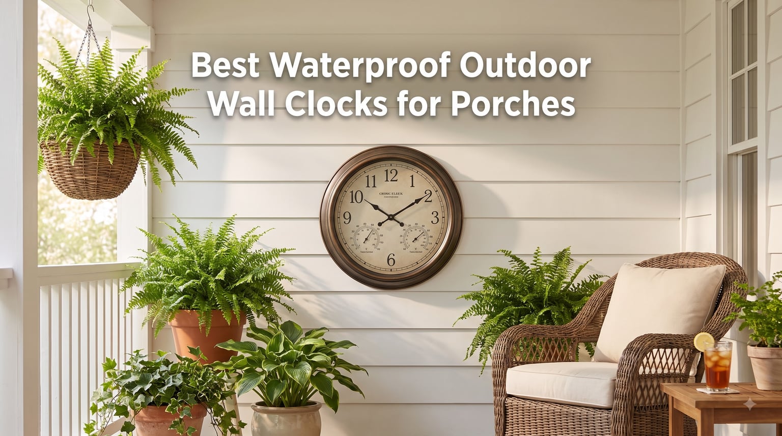 Best Waterproof Outdoor Wall Clocks for Porches