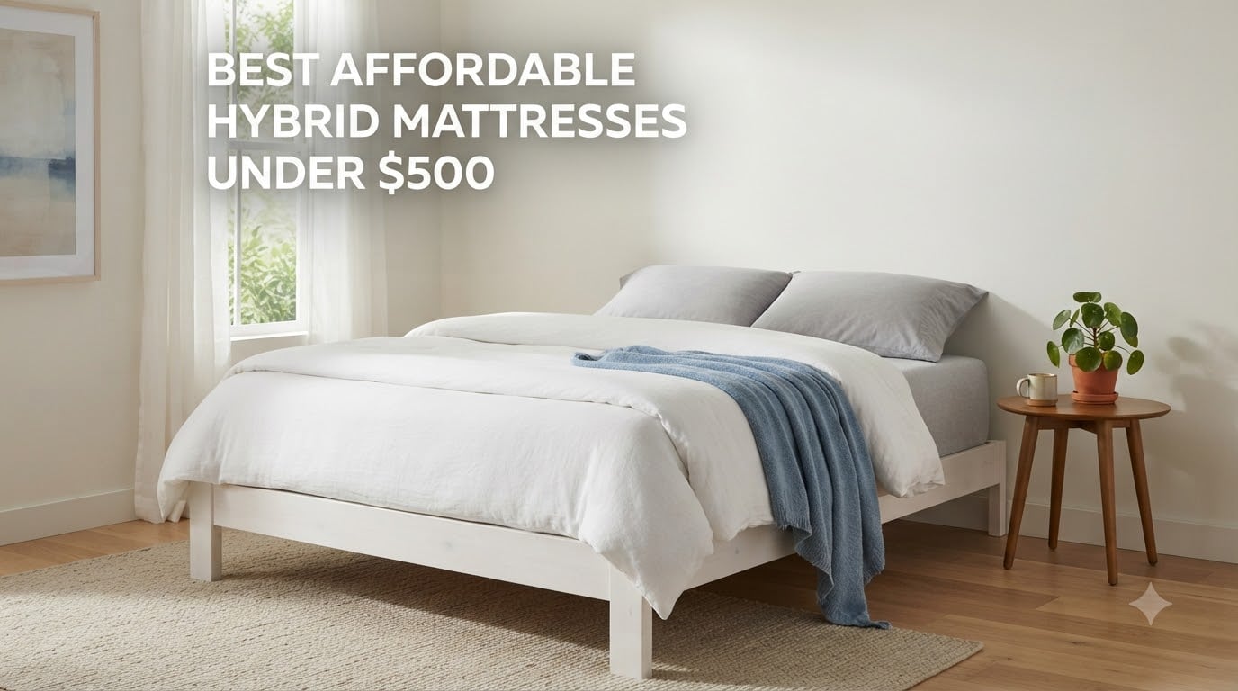 best affordable hybrid mattresses under $500