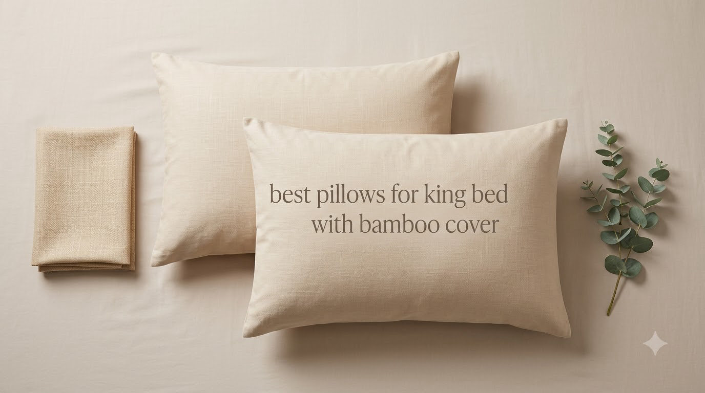 best pillows for king bed with bamboo cover