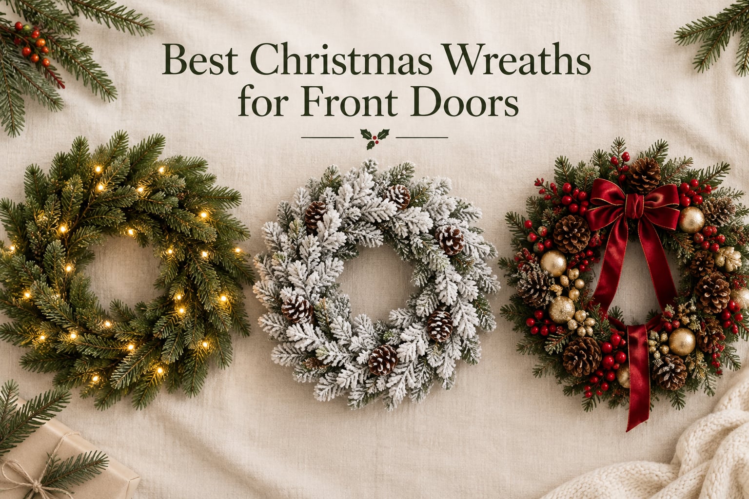 Best Christmas Wreaths for Front Doors