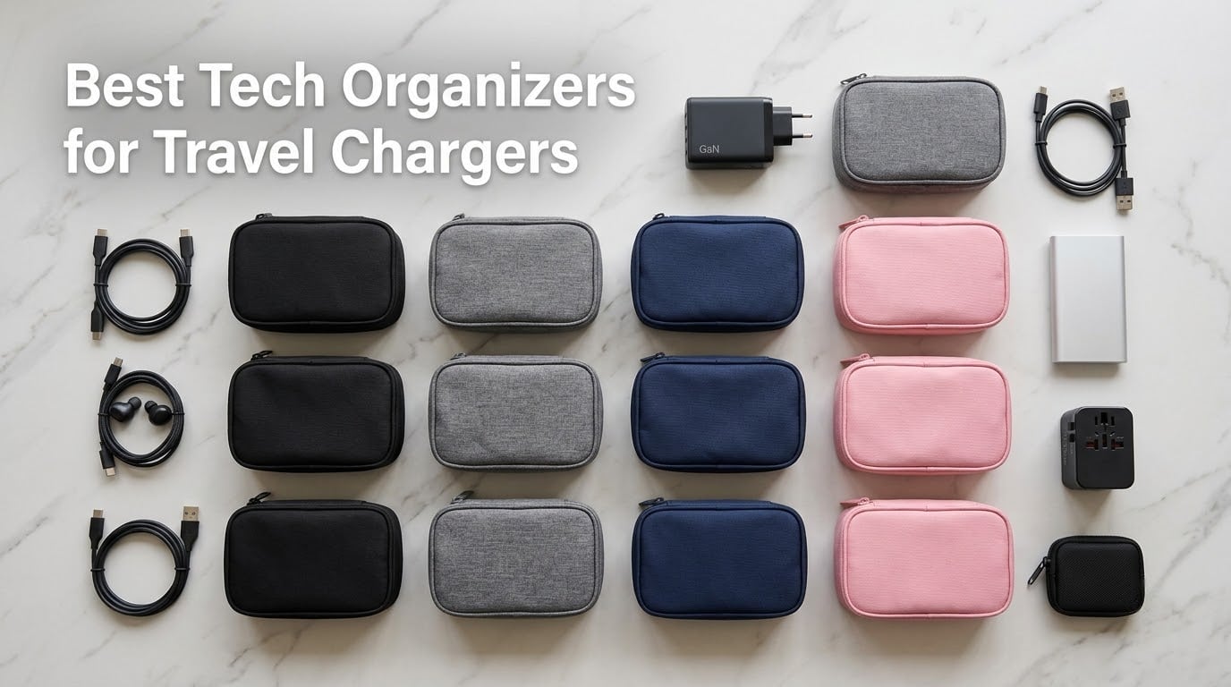 Best Tech Organizers for Travel Chargers