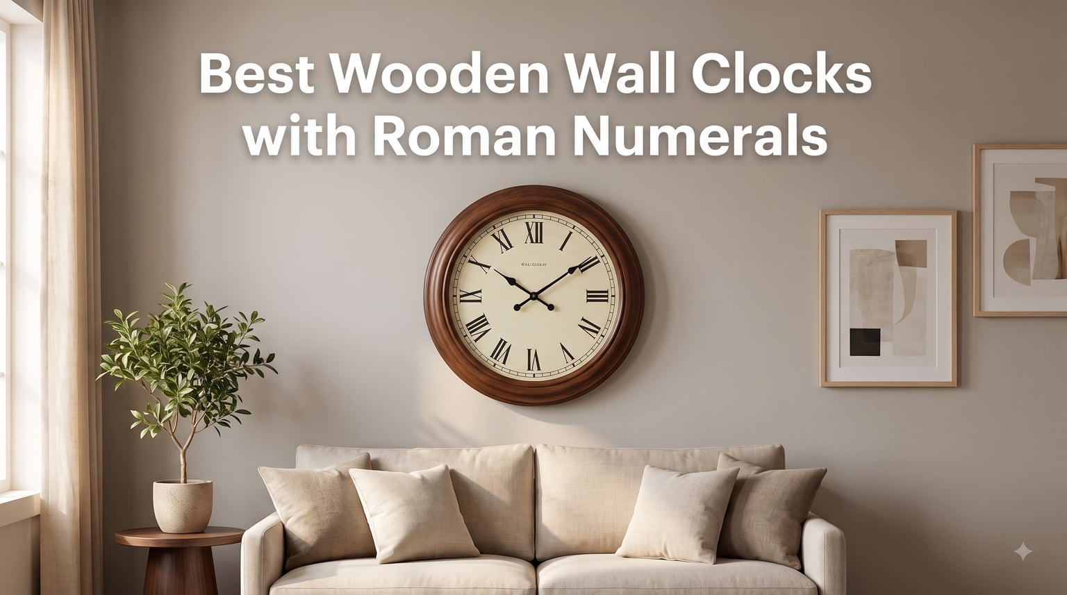 Best Wooden Wall Clocks with Roman Numerals