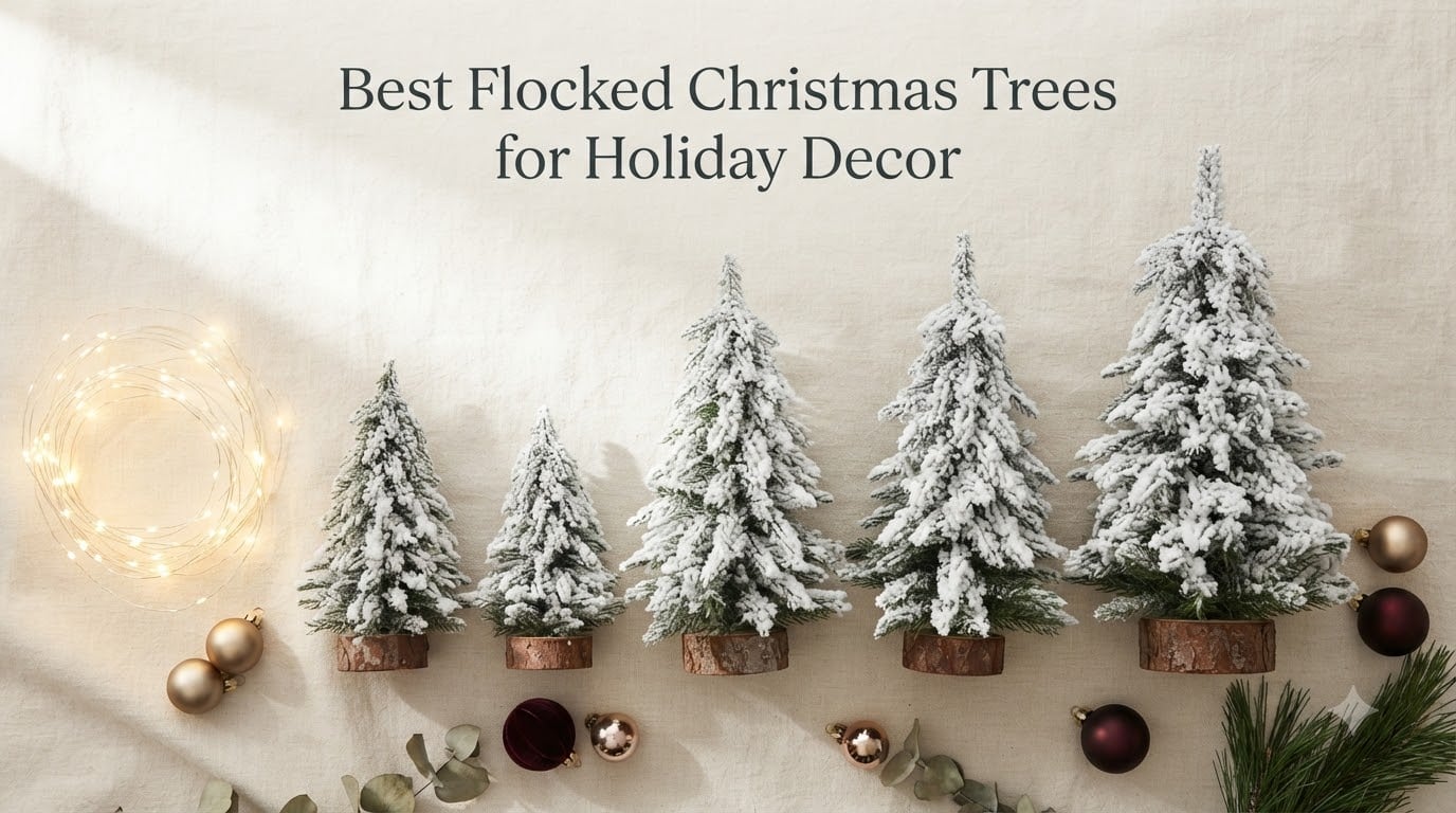 Best Flocked Christmas Trees for Holiday Decor