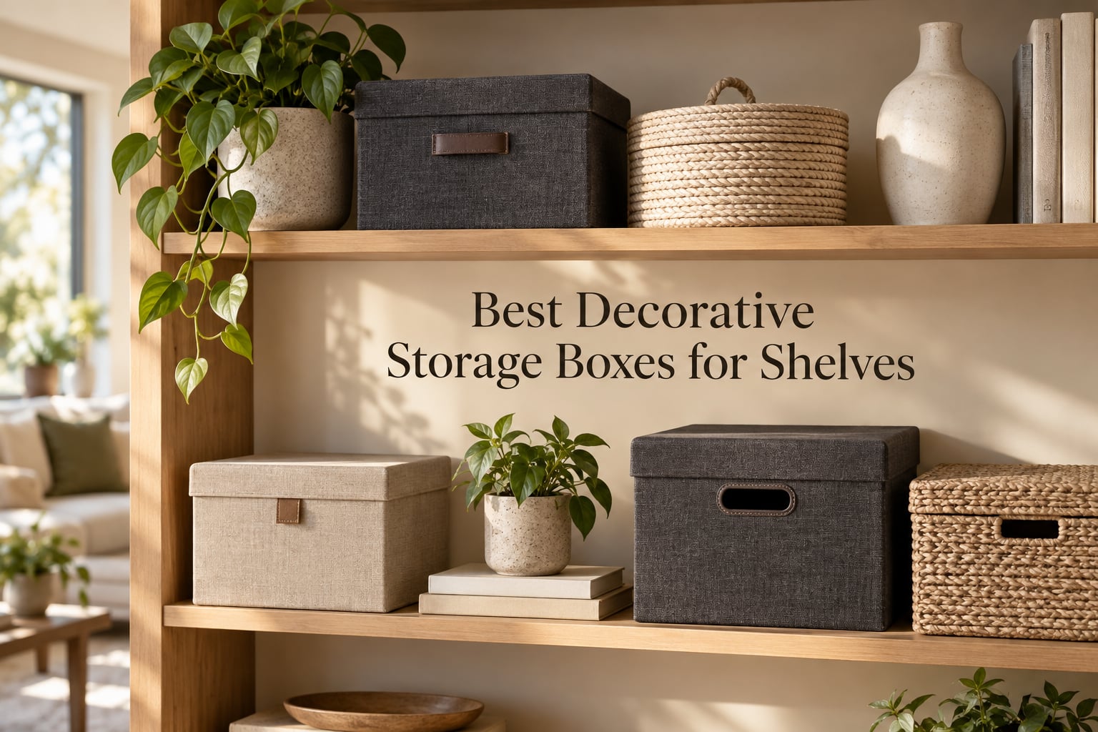 Best Decorative Storage Boxes for Shelves