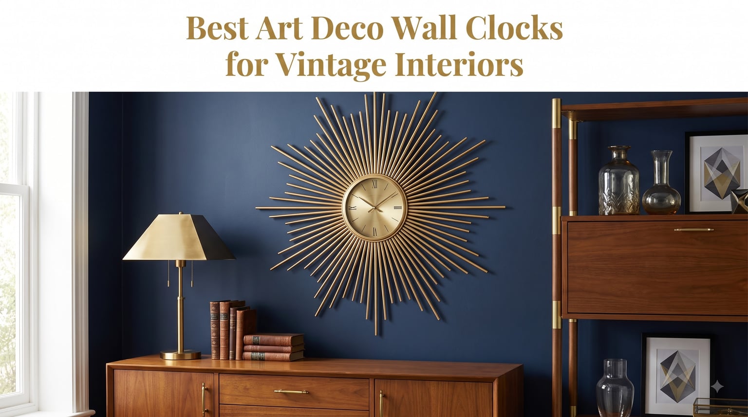 Best Art Deco Wall Clocks for Vintage Interiors