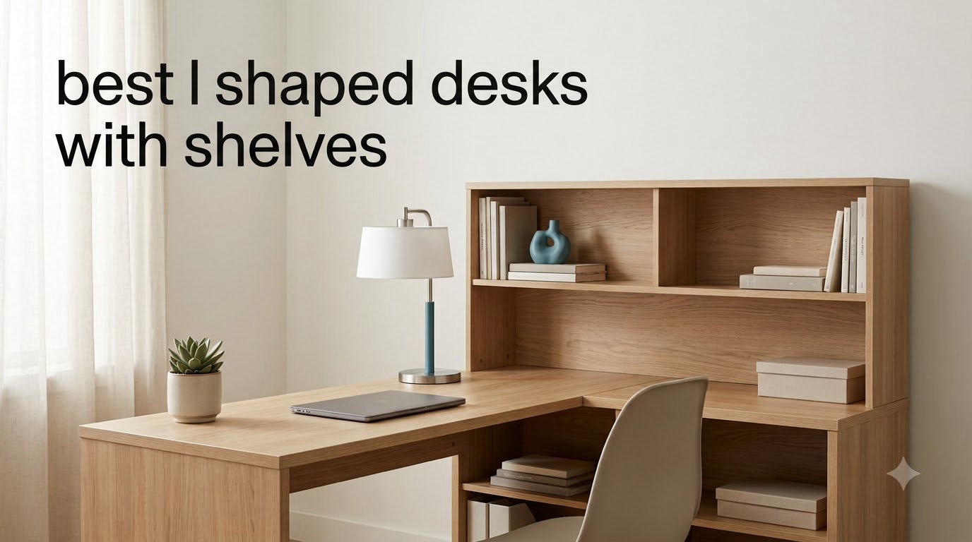 best l shaped desks with shelves