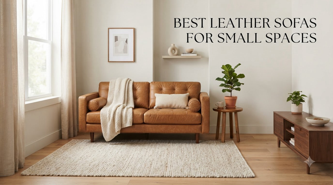 best leather sofas for small spaces