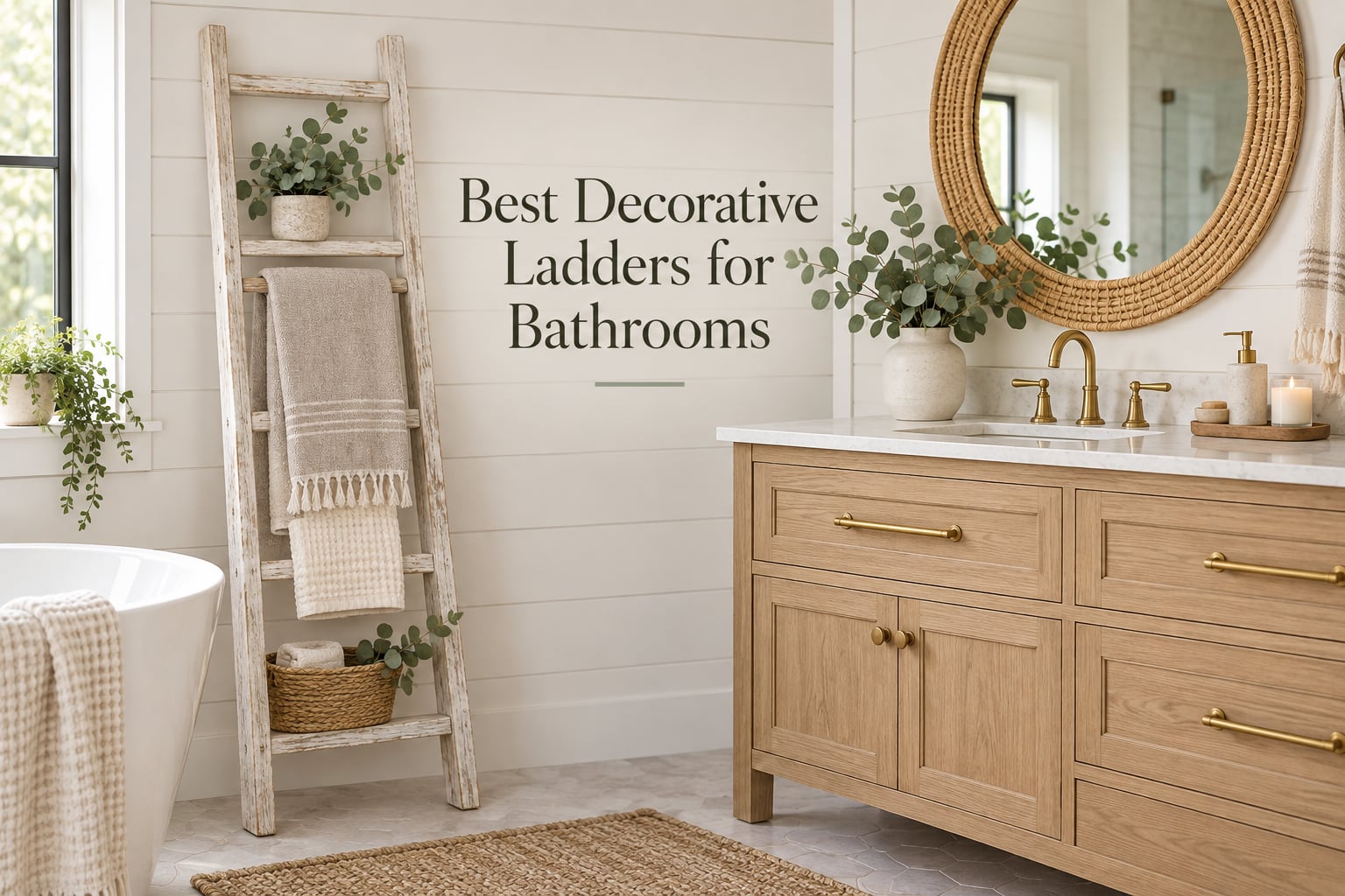 Best Decorative Ladders for Bathrooms