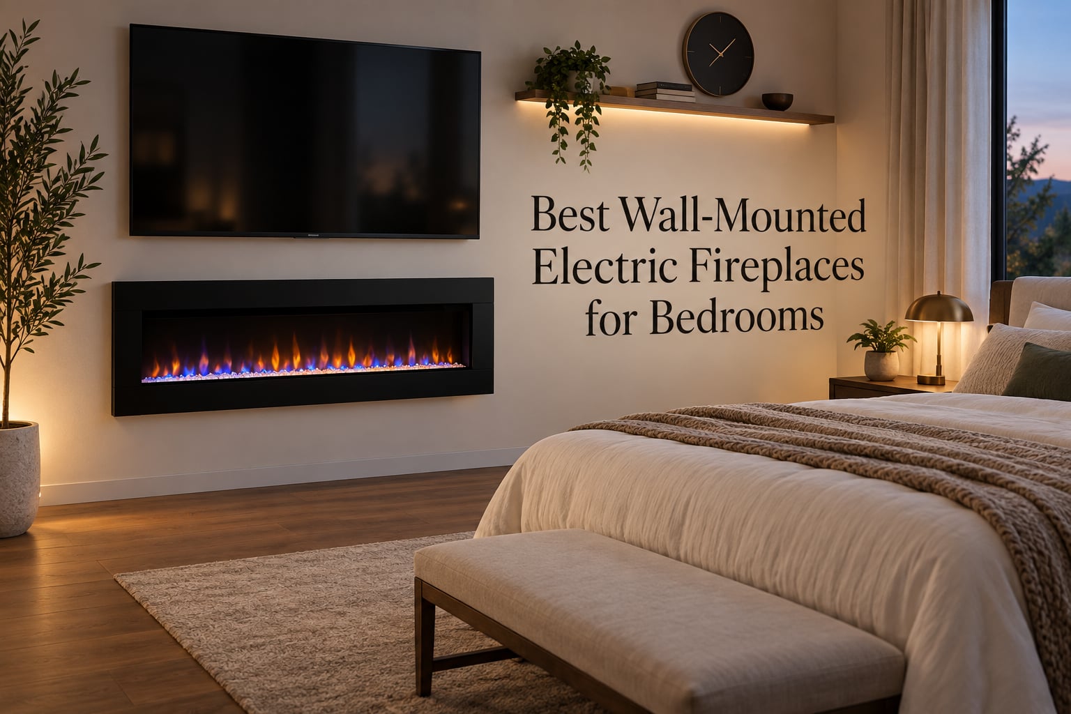 Best Wall-Mounted Electric Fireplaces for Bedrooms