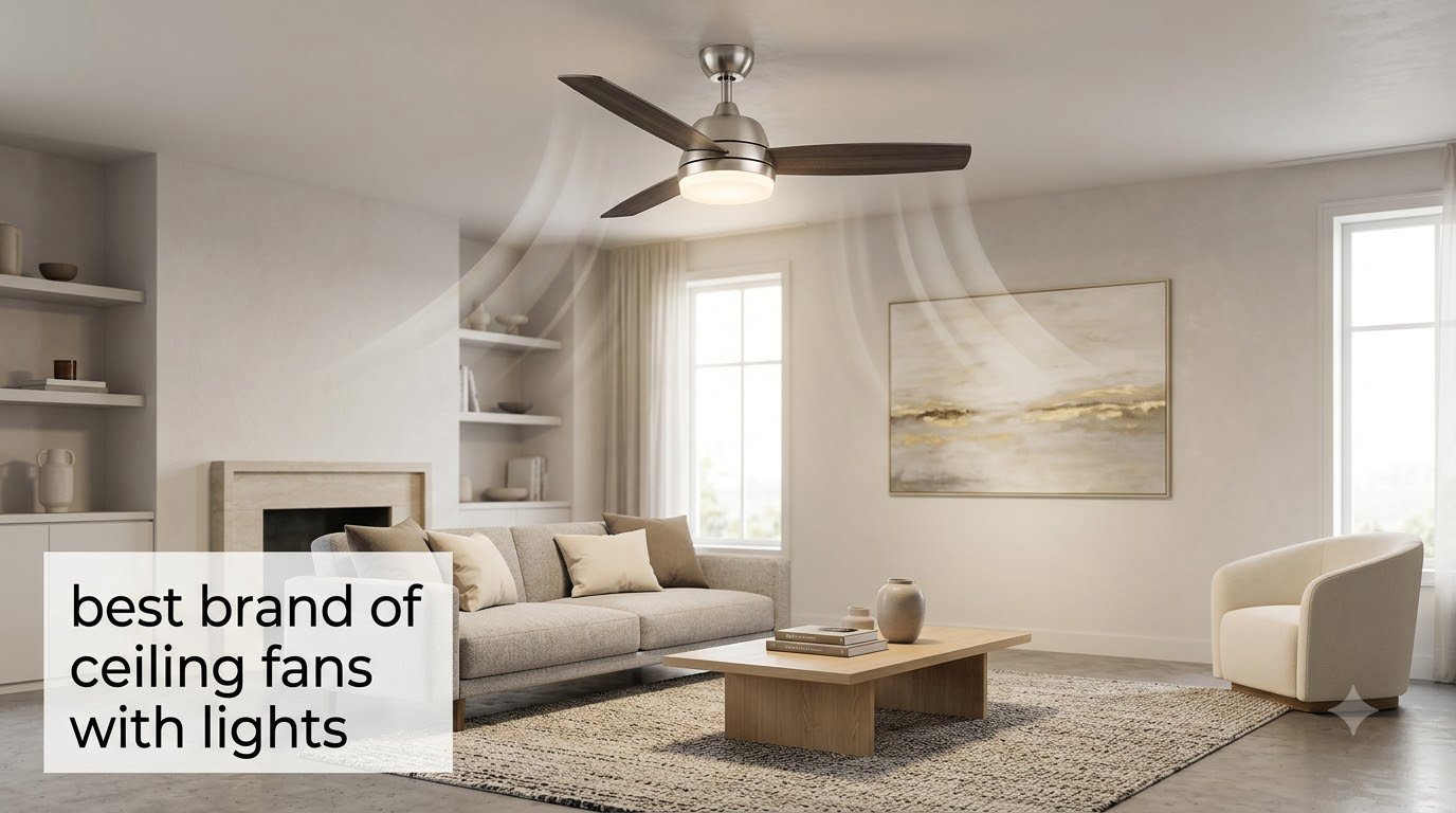 best brand of ceiling fans with lights