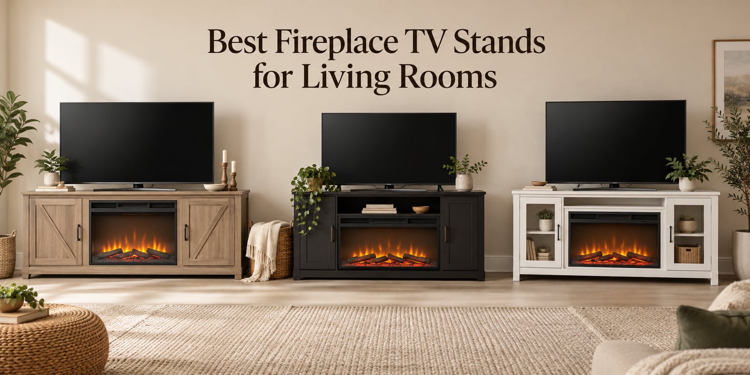 Best Fireplace TV Stands for Living Rooms