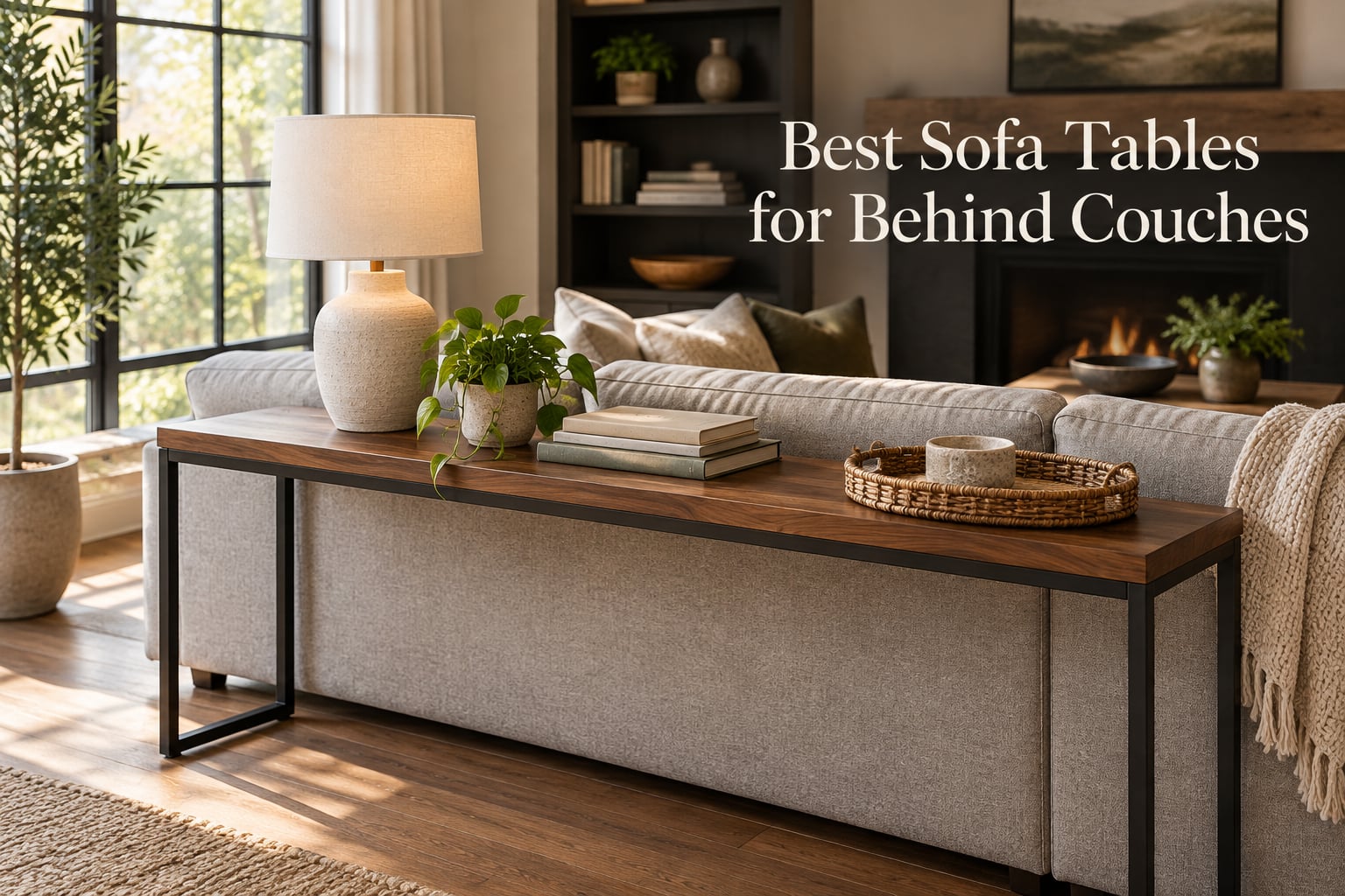 Best Sofa Tables for Behind Couches