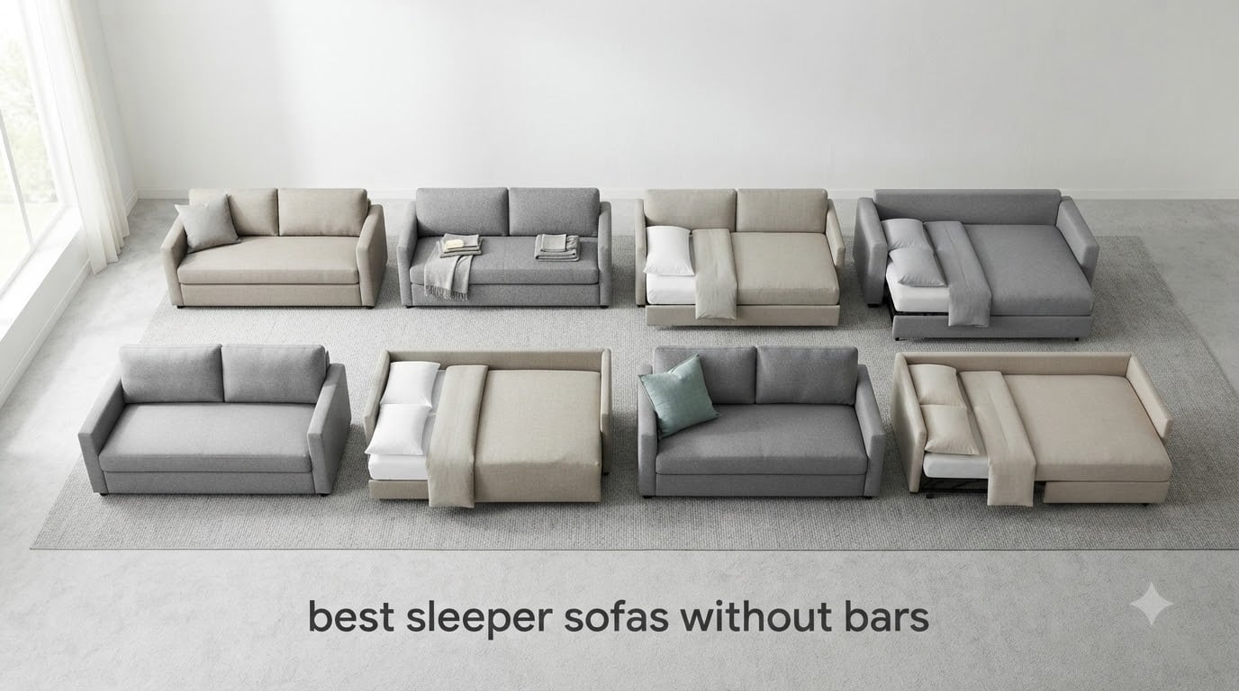 best sleeper sofas without bars