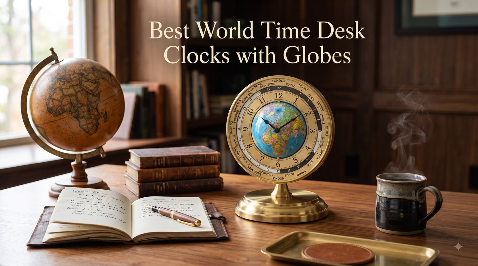 Best World Time Desk Clocks with Globes