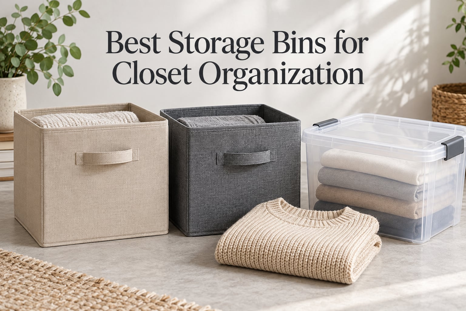 Best Storage Bins for Closet Organization