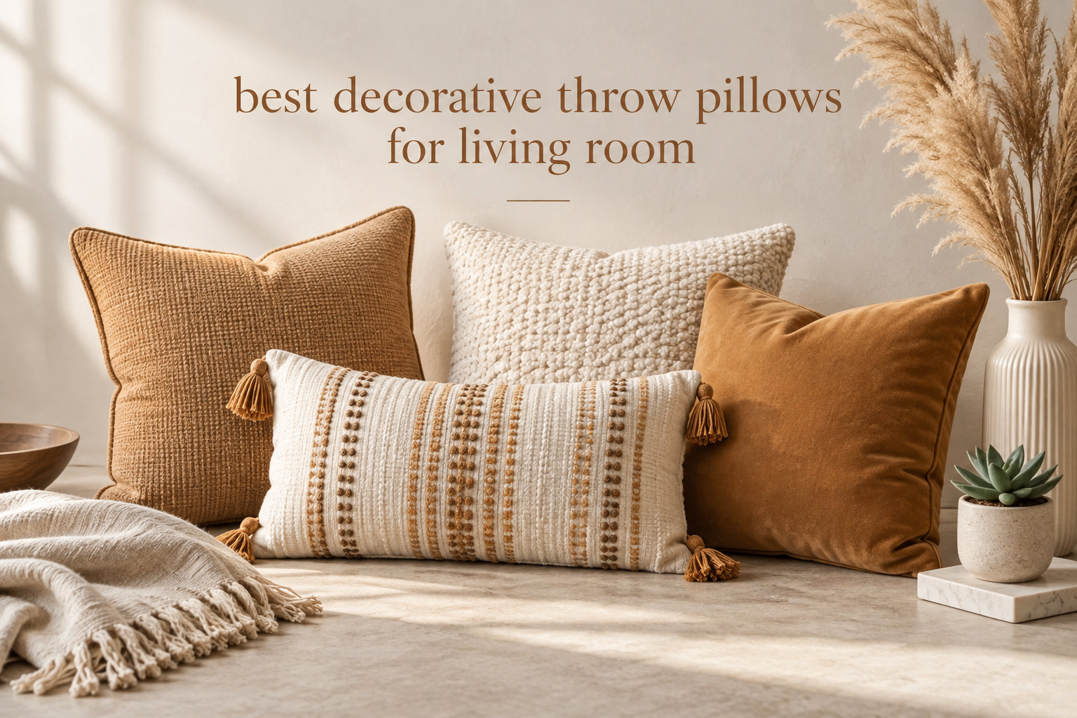 best decorative throw pillows for living room