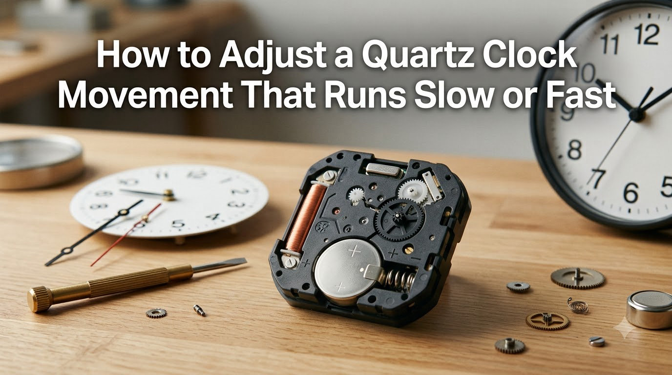 How to Adjust a Quartz Clock Movement That Runs Slow or Fast