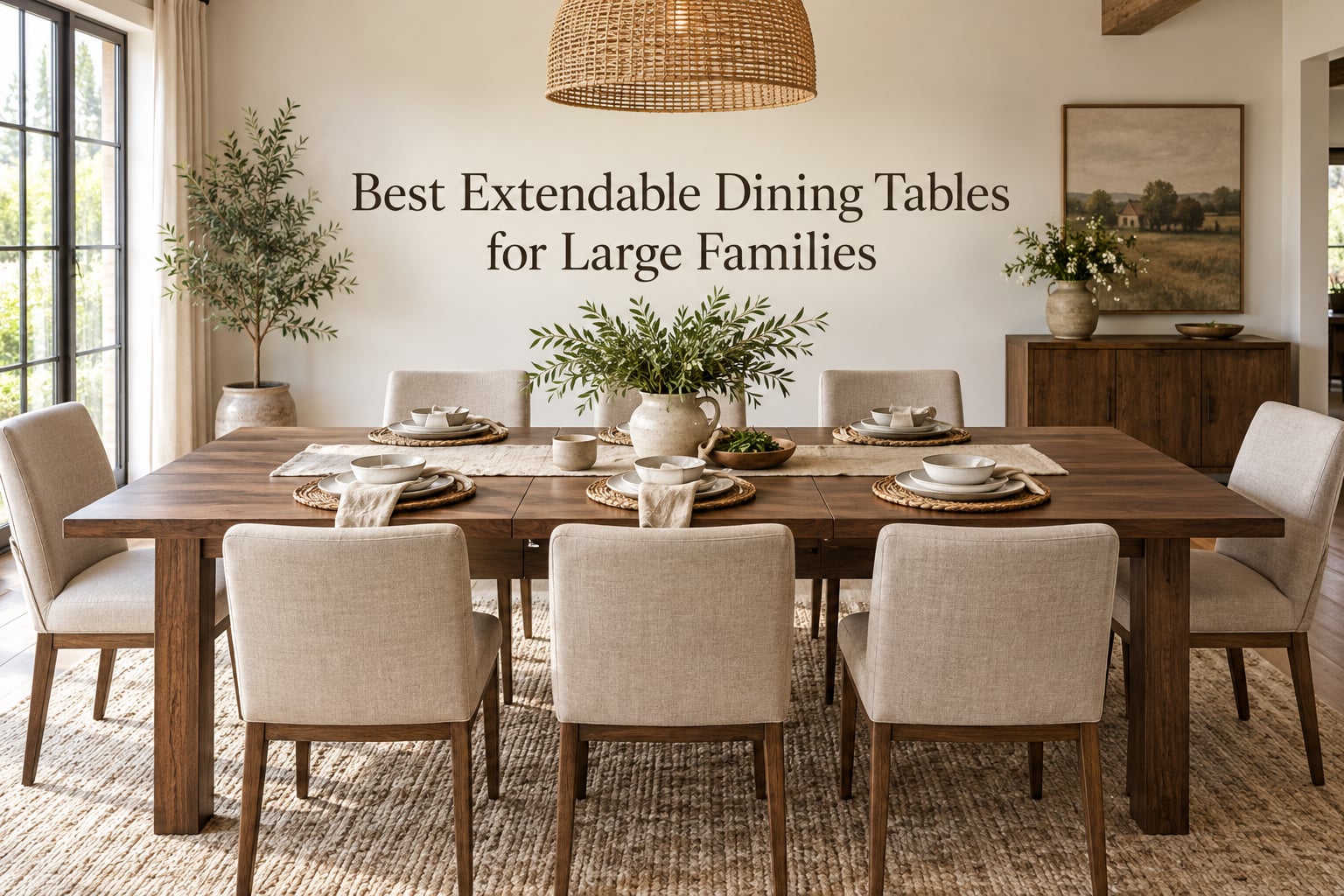 Best Extendable Dining Tables for Large Families