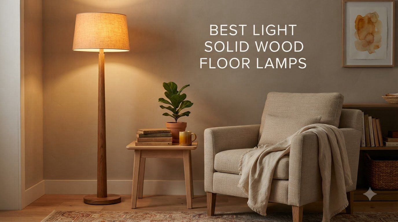 best light solid wood floor lamps