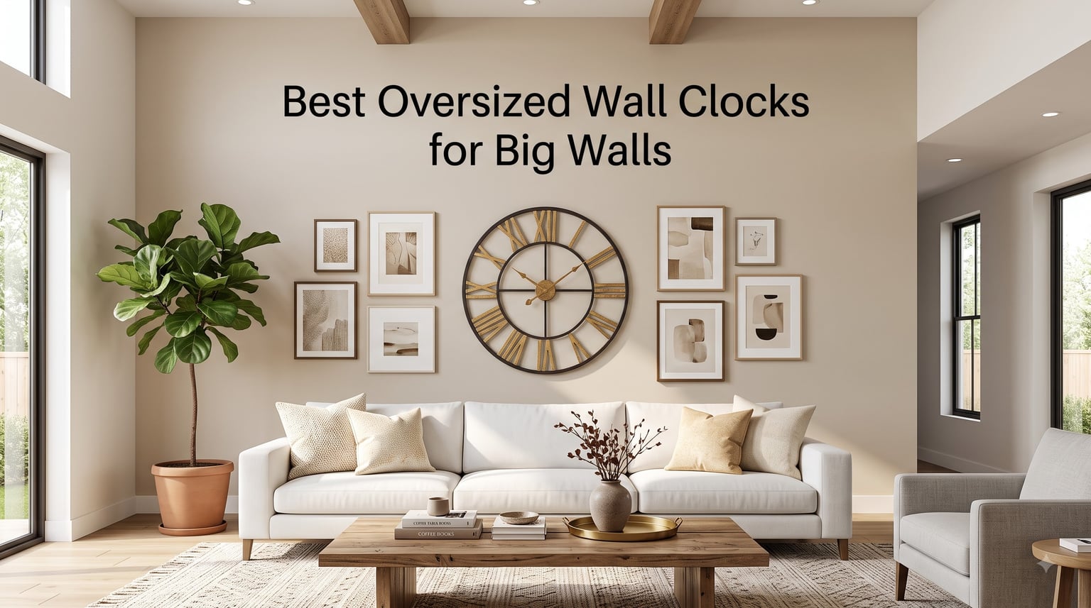 Best Oversized Wall Clocks for Big Walls