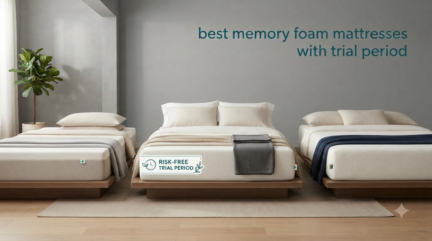 best memory foam mattresses with trial period