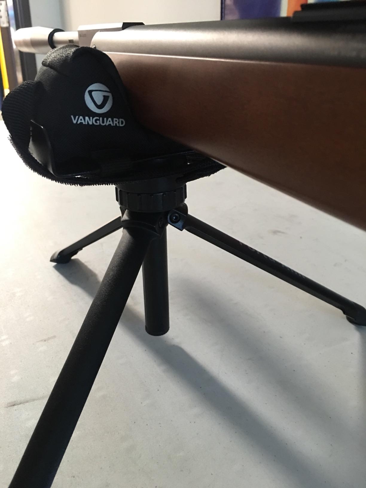 Vanguard Porta Aim Gun Rest. Compact and Portable Bench Rest. Quick Height Adjustment. Anti-Vibration Bag Rotates 360 Degrees , Black customer photo 2