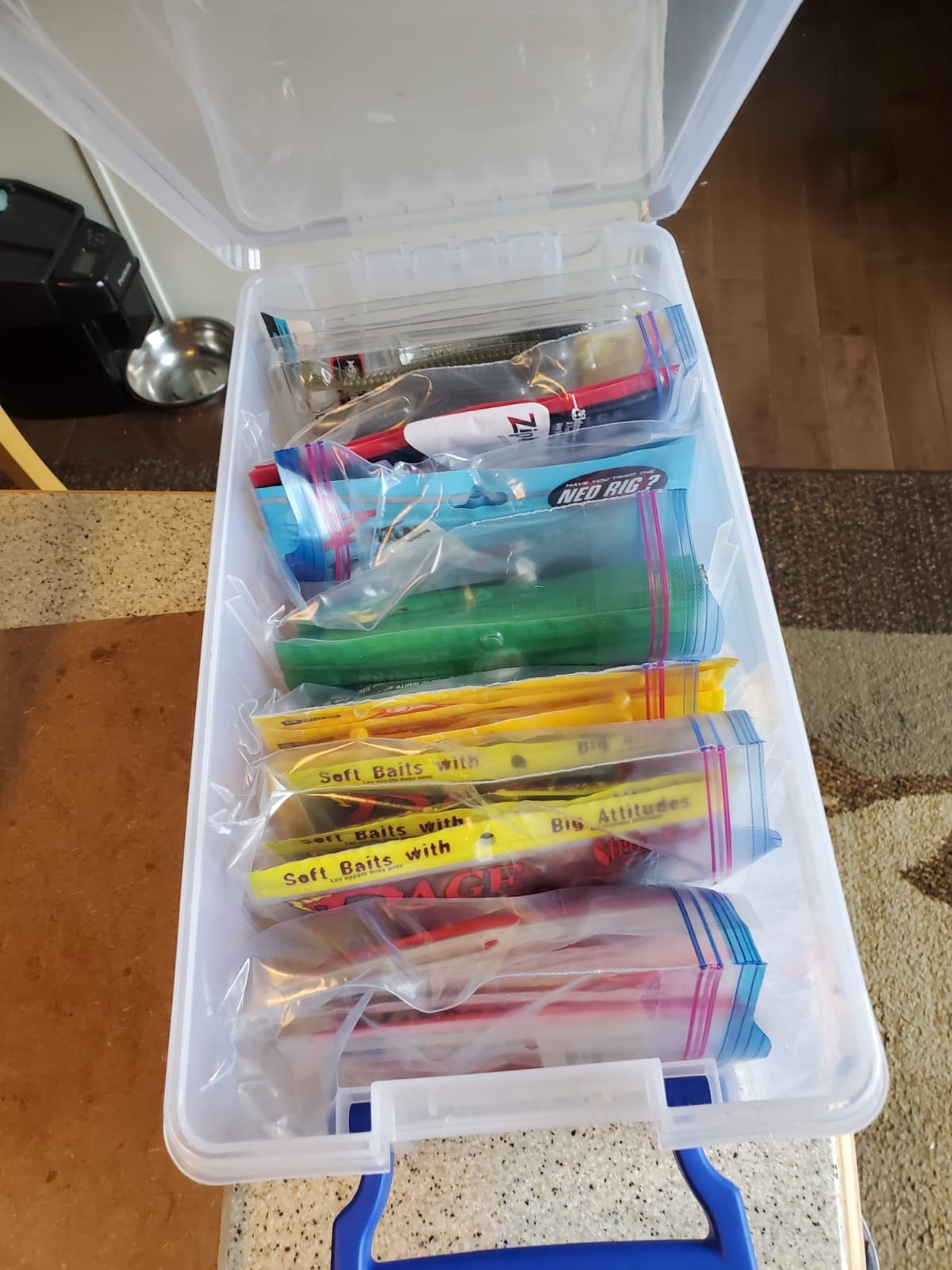 Flambeau Outdoors Super Half Satchel Soft Bait Organizer, Zerust, Clear customer photo 1