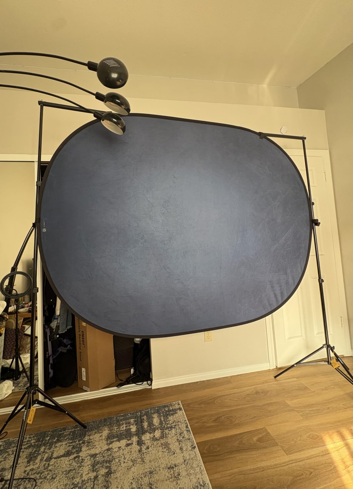 EMART Backdrop Stand 10x7FT Adjustable Back Drop Stand for Party Photoshoot customer photo 1