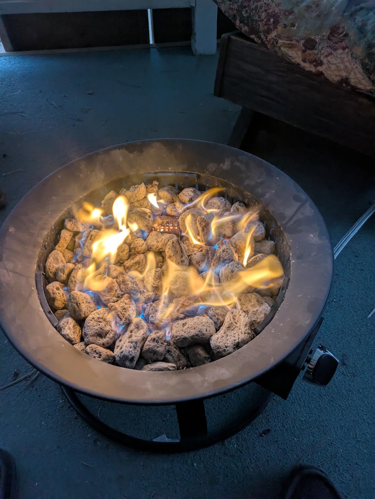 GasBRUH Outdoor Portable Propane Fire Pit, 19-Inch,60,000 BTU with Cover&Carry Kit,Camping Propane Fire Pits,Gas Firebowl,Portable Gas Fire Pit for Outside Patio,Backyard,Camping,RV,Deck,Tailgating customer photo 2