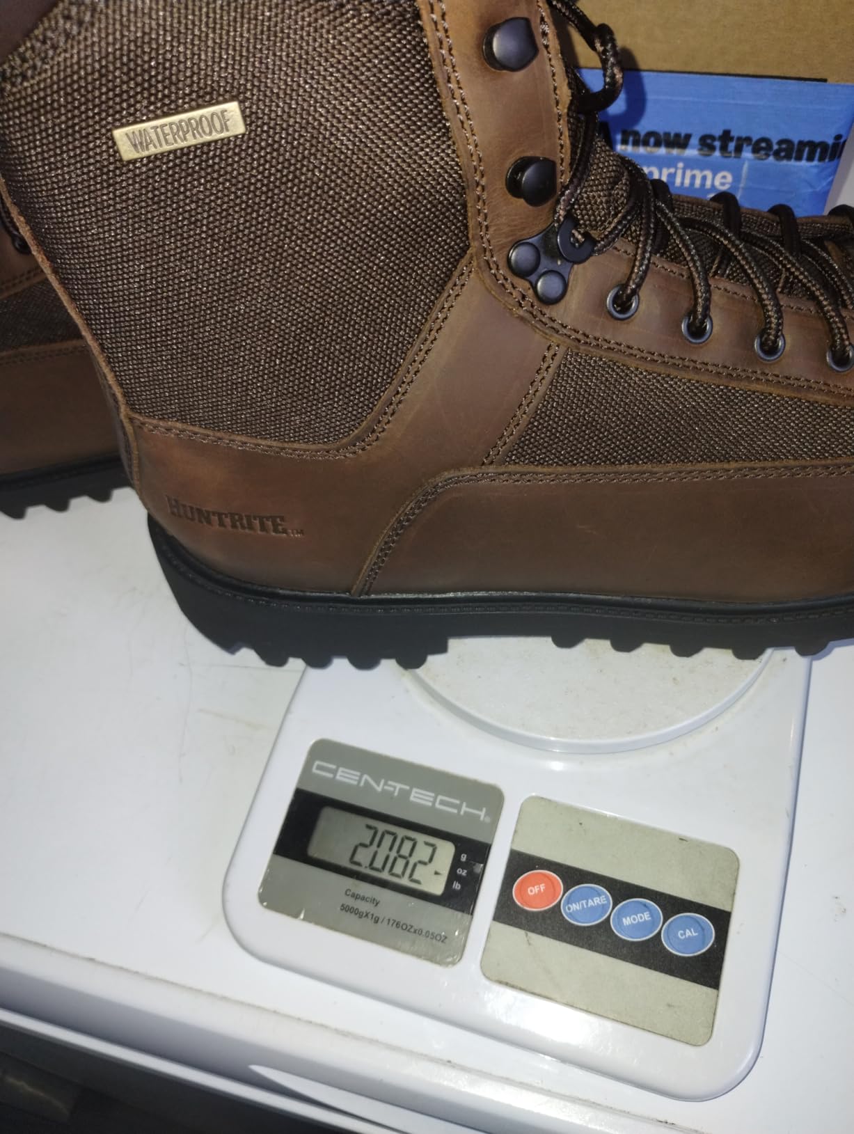 HUNTRITE Men's Insulated Waterproof Hunting Boots Non-Slip Shoes, 1200-gram, Brown customer photo 1