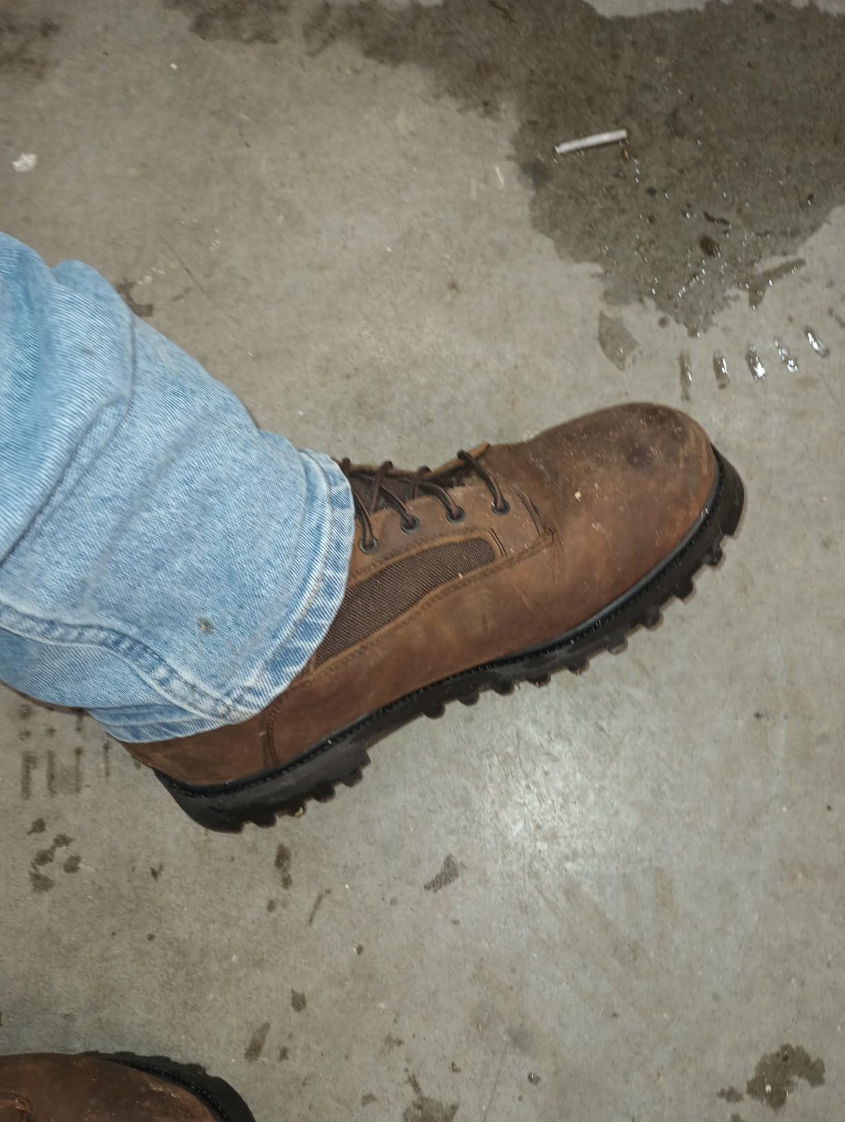 HUNTRITE Men's Insulated Waterproof Hunting Boots Non-Slip Shoes, 1200-gram, Brown customer photo 2