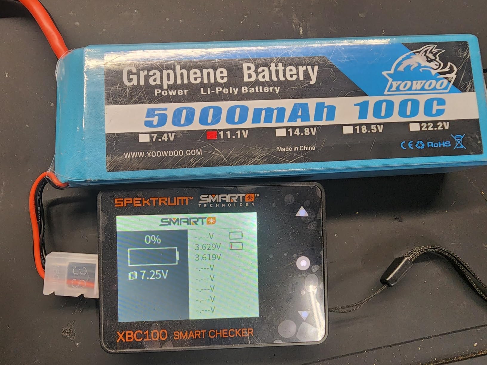 Yowoo 3S 11.1V 5000mAh 100C Graphene LiPo Battery XT90 customer photo 1