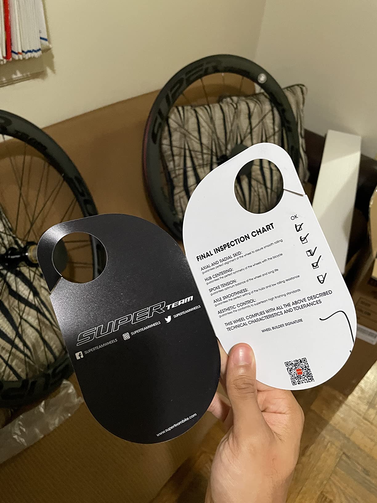 Superteam 50/25mm UD Matte Carbon Wheelset Tubeless 700c customer photo 1