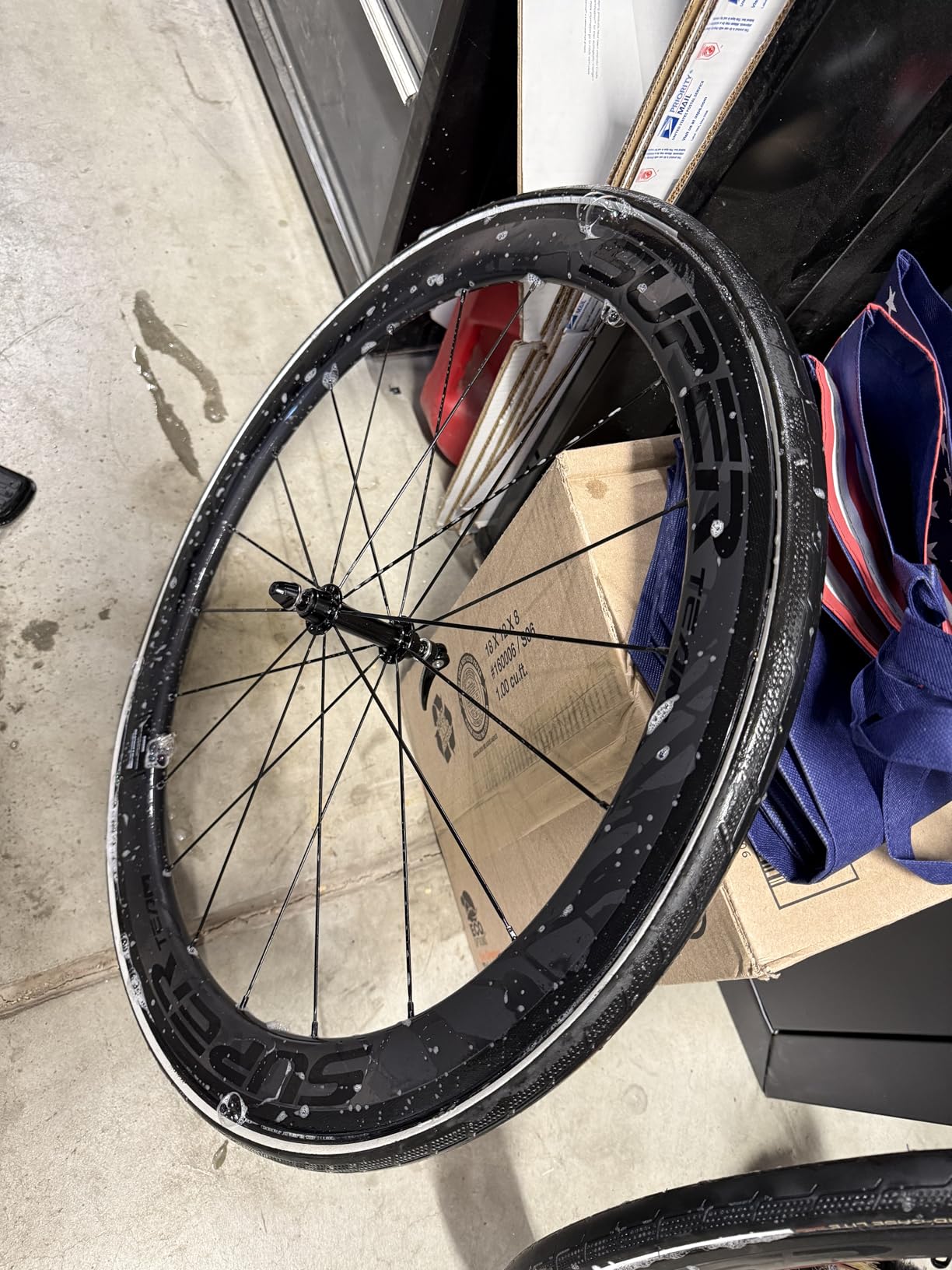 Superteam 50/25mm UD Matte Carbon Wheelset Tubeless 700c customer photo 2