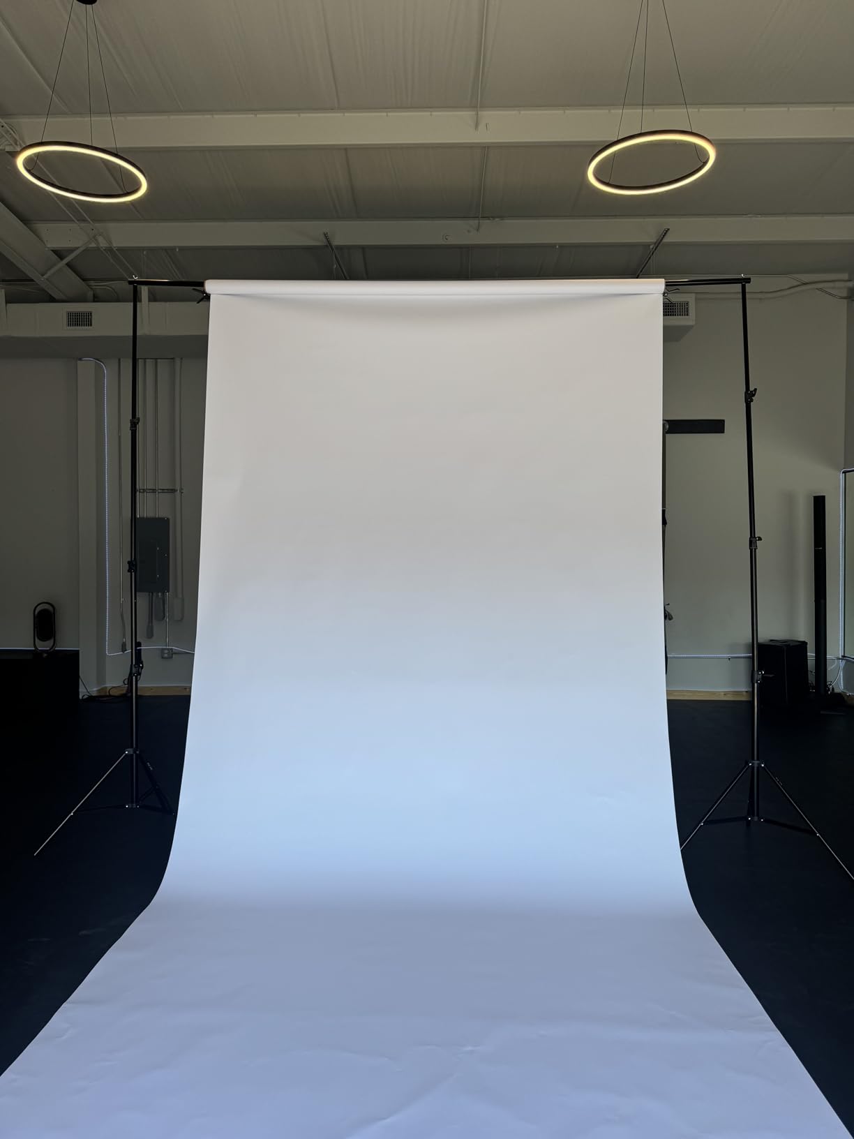HYJ-INC 10 x 10Ft Photo Video Studio Heavy Duty Adjustable Muslin Backdrop Stand Background Support System Kit for Photography with Carrying Bag,4 Pcs Spring Clamps customer photo 1