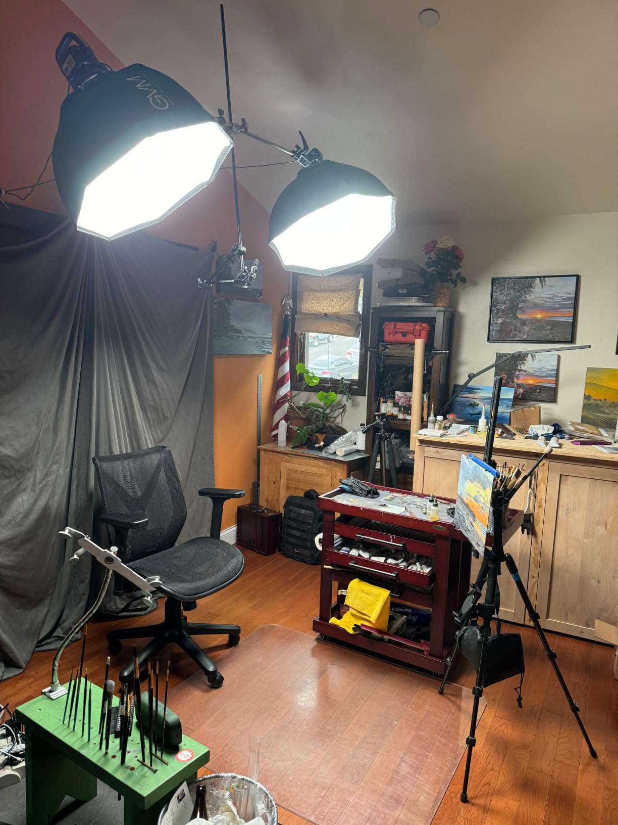 GVM 80W Photo Studio Lighting Kit, LED Video Light with Bowen Mount 23.6