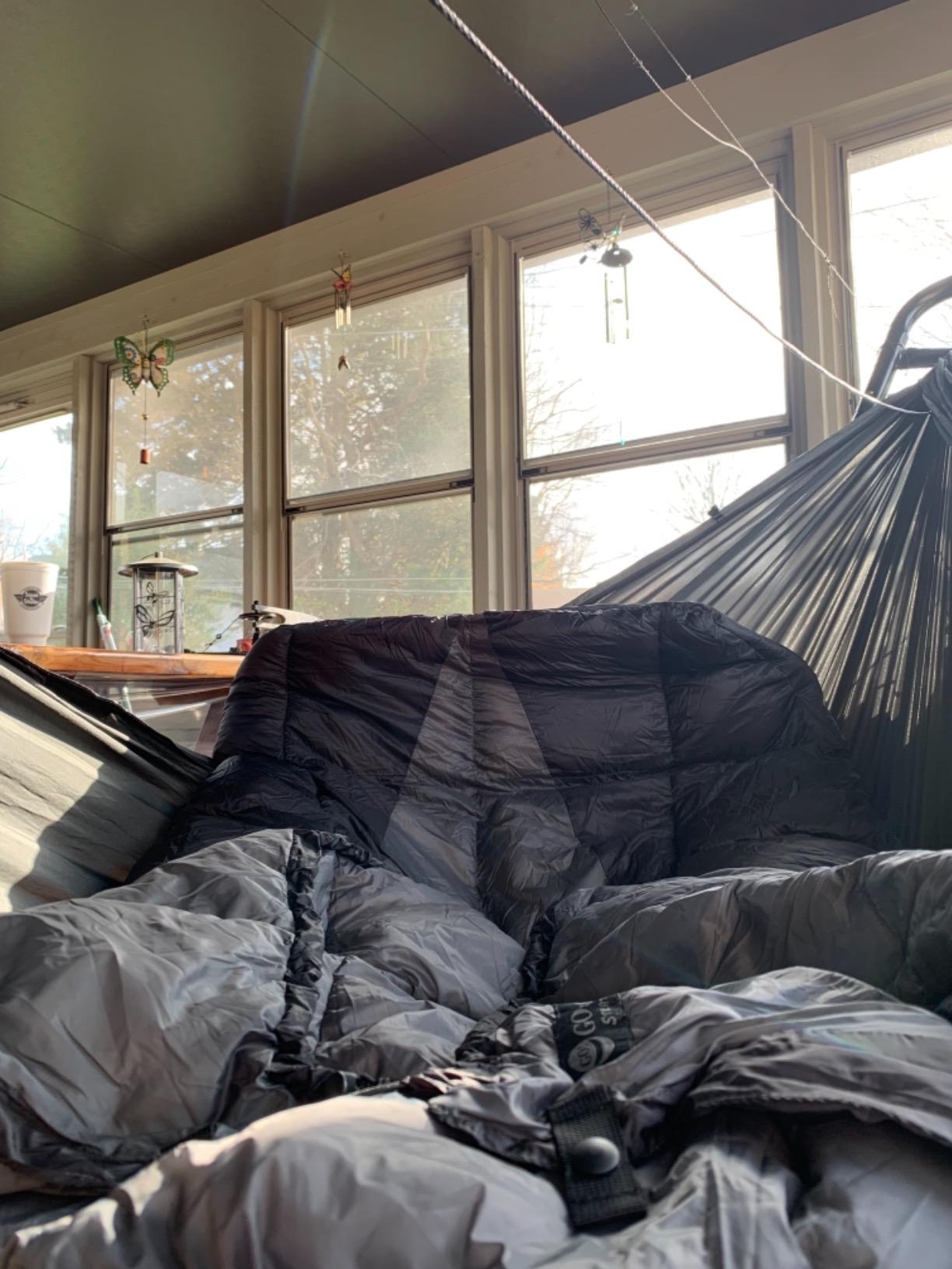 Go Outfitters Stratus Top Quilt | The Ultralight Sleeping Un-Bag & Hammock Camping Top Quilt customer photo 1