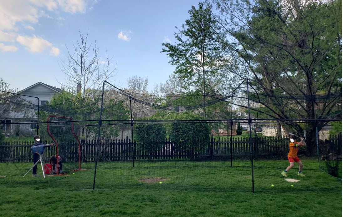 ANYTHING SPORTS 40 Foot Collapsable Batting Cage, Perfect Baseball Batting Cage, Softball Batting Cage, Complete Package with Frame and Netting. Freestanding Portable Batting Cage for Backyard customer photo 2