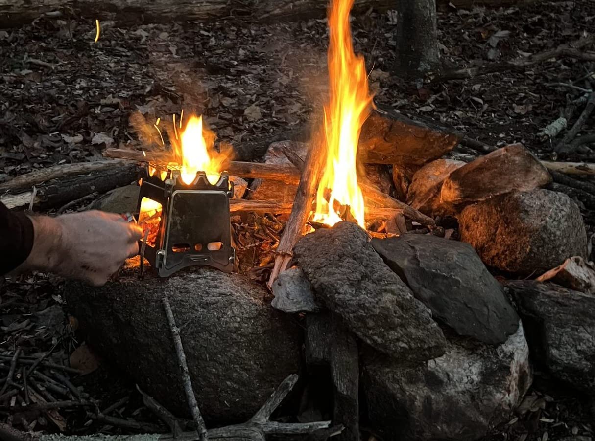 G4Free Camping Stove, Portable Wood Stove with Folding Stainless Steel customer photo 1